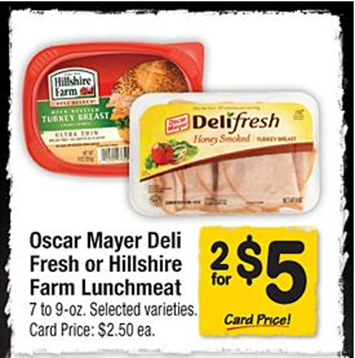 Walmart Price Match Deals: Oscar Mayer Deli Fresh Lunchmeat Just $2 a Pack!