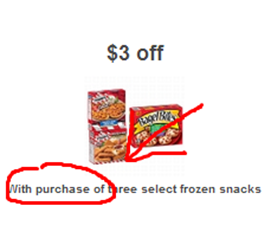 Target Coupon "with purchase of"