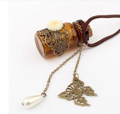 Retro Wishing Bottle Necklace Only $3.66 SHIPPED!