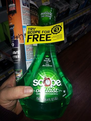 FREE Scope Mouthwash!