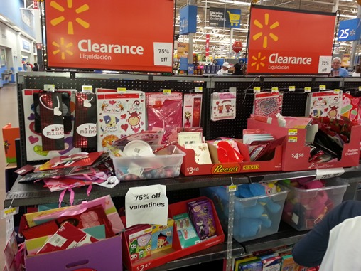 Valentines Clearance at Walmart
