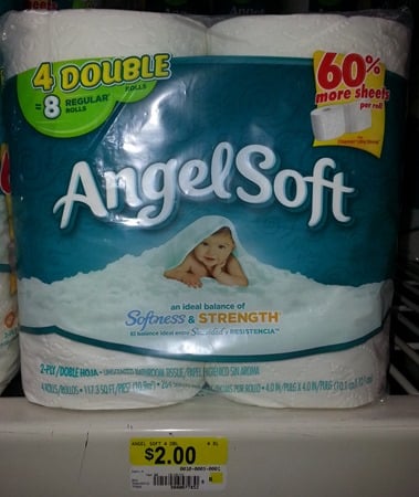 Angel Soft Bath Tissue Just $.18 a Roll at Walmart!