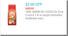 Iams So Good Dog Food coupon