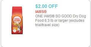 Iams So Good Dog Food Coupon