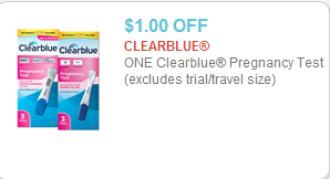 Clearblue Pregnancy Test coupon Clearblue Pregnancy Test coupon