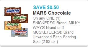 Mars Chocolate coupon Mars Chocolate coupon