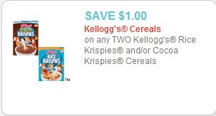 Kelloggs Cereal Risce Krispies Coupon