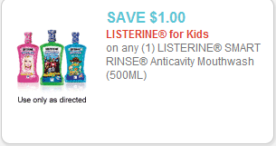Listerine Smart Rinse Coupon