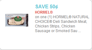 Hormel  Natural Choice Deli Meat Coupon