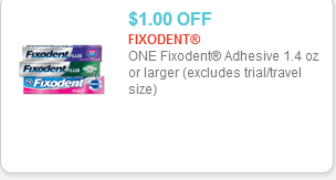 Fixodent Coupon