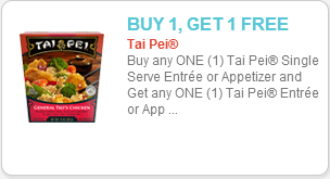 Tai-Pei Entrees Coupon