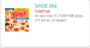 Tonys Pizza Coupon Tonys Pizza Coupon