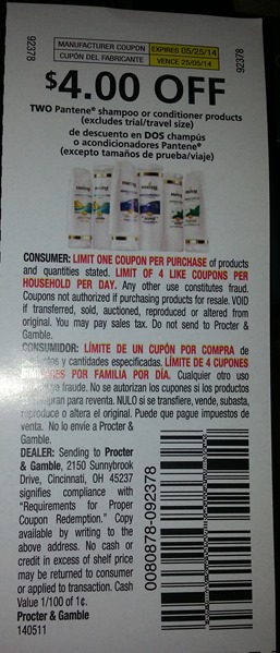 Pantene Coupon