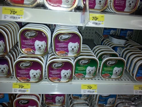 Cesar Dog Food Trays are Just $.37 Each at Walmart!