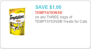Temptations Cat Treats Coupon