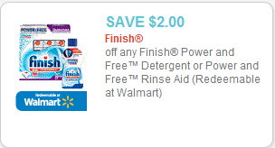Finish Power & Free Finish Detergent Coupon Finish Power & Free Finish Detergent Coupon