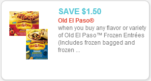 Old El Paso Frozen Entree Printable coupon