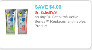 Dr Scholls Inserts Coupon