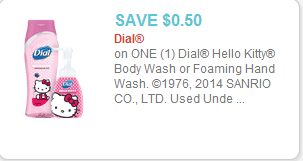 Dial Hello Kitty Bodywash coupon