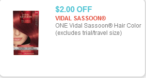 Vidal Sassoon Color Coupon
