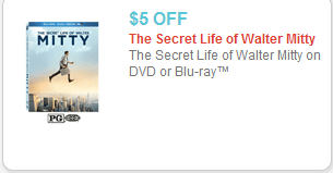 Secret Life of Walter Mitty Coupon