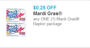 Mardi Gras Napkins Coupon