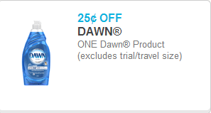 Dawn Detergent Coupon