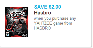Yahtzee Coupon