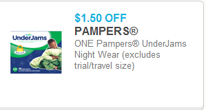 Pampers UnderJams Coupon Pampers UnderJams Coupon