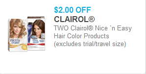 Clairol Nice 'n Easy Coupon Clairol Nice 'n Easy Coupon