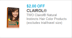 Clairol Coupon Clairol Coupon