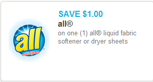 All Dryer Sheets Coupon