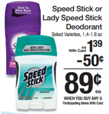 Lady Speed Stick Just $.39 at Walmart!