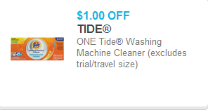 Tide Washing Machine Cleaner Coupon