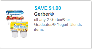 Gerber Yogurt Blends Coupon