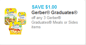 Gerber Graduates Meals Coupon