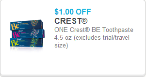 Crest Toothpaste coupon
