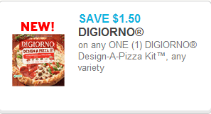 DiGiorno Design a Pizza kits coupon