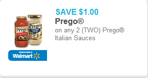 Prego Pasta Sauce Coupon