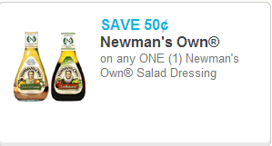 Newman's Own Salad Dressing Coupon Newman's Own Salad Dressing Coupon