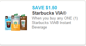 Starbucks Via Coupon