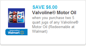 Valvoline Oil Coupon