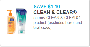 Clean & Clear Coupons