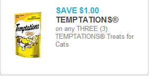 Temptations Cat Treats Coupon