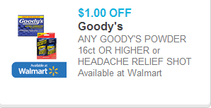 Goody's Headache Relief Shots Coupon
