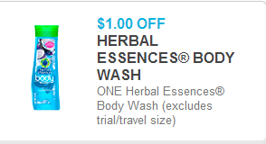 Herbal Essences Body Wash Coupon Herbal Essences Body Wash Coupon