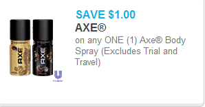 Axe Body Spray Coupon Axe Body Spray Coupon