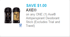 Axe Deodorant Coupon Axe Deodorant Coupon