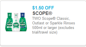 Scope Mouthwas Coupon