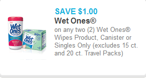 Wet Ones Coupon